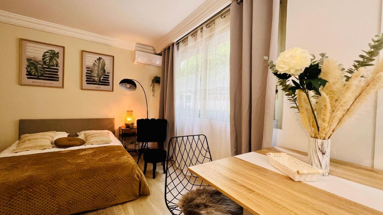 Le Miramar Nice - Clim, Parking, Wifi Et Piscine Exterior foto